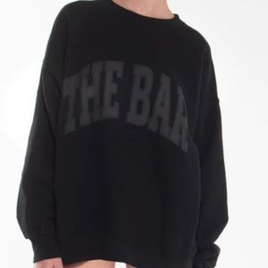 The Bar varsity sweatshirt sz. XL black NEW!